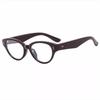 Retro Cat Eye Black Frame Glasses Female Myopia Can Be Matched With Degree Plain Face Artifact Square Round Face Advanced Sense Frame Shows Small Face