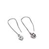 Korean Style Tassel Diamond Cube Long Dangle Earrings - Fashion Versatile Ear Wire Accessories