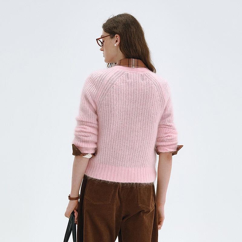 Teenie Weenie Women's V-Neck Bear Knit Cardigan