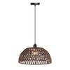 Handwoven Rattan Chandelier Bohemian Globe Pendant Light for Living Room Bedroom Porch Nordic Woven LED Lighting