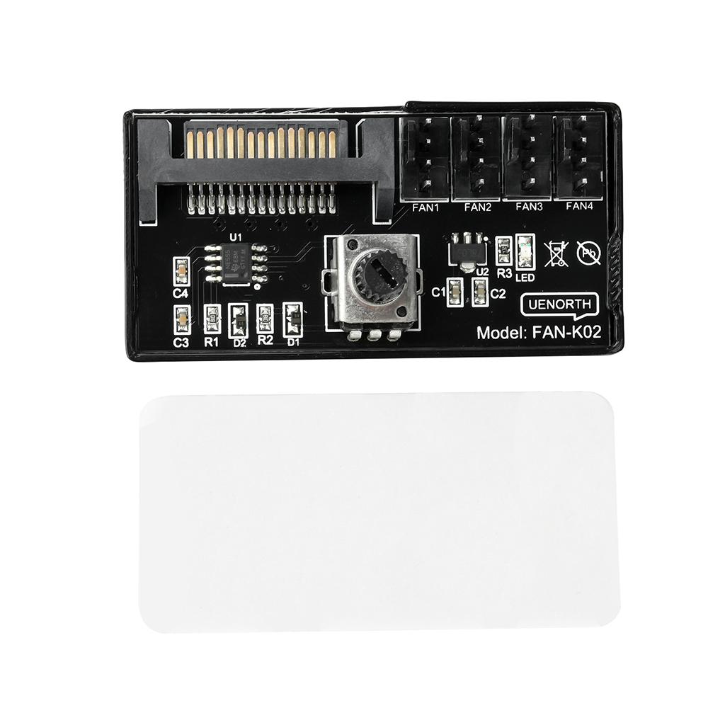

Computer Fan Speed Controller 60W High-Power Hub Controller Four-Wire Fan PWM Speed Control
