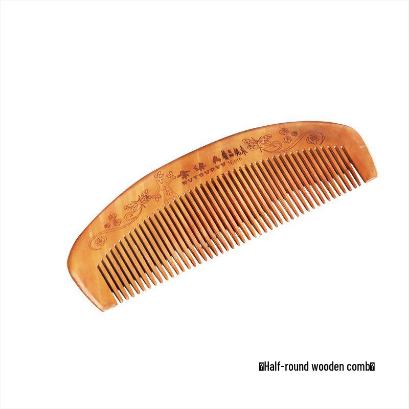 

Расческа из натурального персикового дерева - Антистатическая, для длинных волос, унисекс, из цельного дерева, с резным дизайном