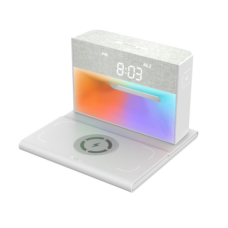Multifunctional Wireless Charger Night Light Bluetooth Speaker with Custom Logo