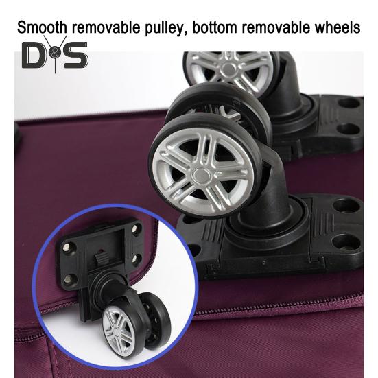 Reisegepäcktasche, Trolley-Tasche mit Rädern, wasserdicht, erweiterbar, für die Übernachtung, tragbar, zusammenklappbar, für Reisen, Einkaufen, Fitnessstudio