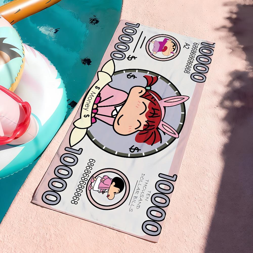 Fun Cartoon C-Crayon Shin-chan Cute Towel Quick Dry Soft Yoga Swimming Fitness Mountain Climbing Large Beach Towels
