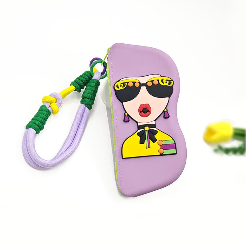 Modische Tragbare Multifunktionale Brillen Tasche Wasserdicht Staubdicht Münzbeutel Silikon Kleine Gegenstände Taschen Brillenetui für Reisen