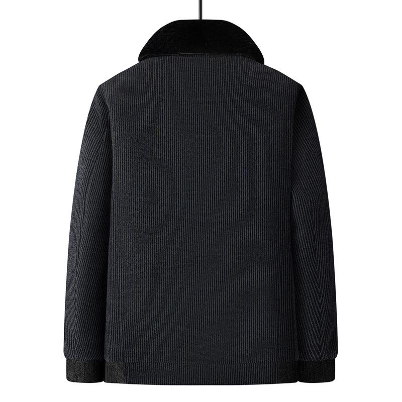 Men's Wool Blend Winter Jacket - Warm, Thickened Coat for Dad or Grandpa