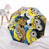 1pc Minions Automatic Folding Umbrella - Compact 8-Rib Design, Durable Plastic & Iron, Perfect Gift for Friends & Family, Outdoor Umbrella, Fashionabl