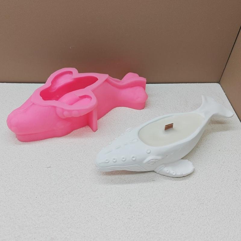 Silicone Candle Cup Molds Silicone Candle Holder Molds Whale Shape Succulent Planter Moulds Silicone Texture for Candle
