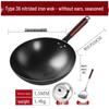 Long Zhen Chu Nitrierter Geschmiedeter Eisen Wok