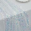 Mermaid Glitter Sequin Table Runner, Sparkly Tulle Tablecloth for Wedding Birthday Party Decoration