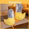 New Soft Plush Shark Chicken Stuffed Toy Doll Funny Sharky Chick Toy