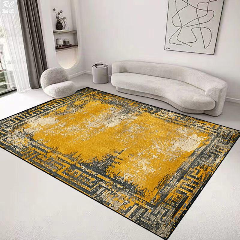 European Style Luxury Carpet Living Room Home Decoration Rug Large Bedroom Bedside Non-slip Rug Customizable Coffee Table Mat