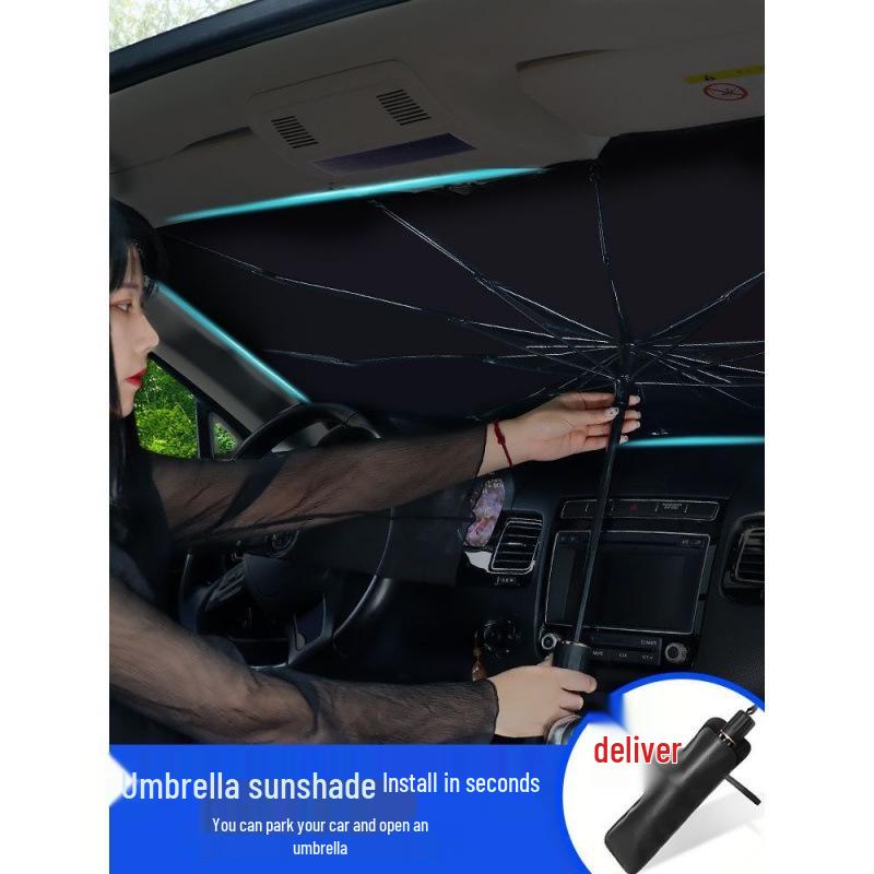 Folding Car Sunshade Umbrella for Driving School Vehicles