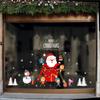 2025 Weihnachten Weihnachtsmann & Schneemann Glastür Wandaufkleber
