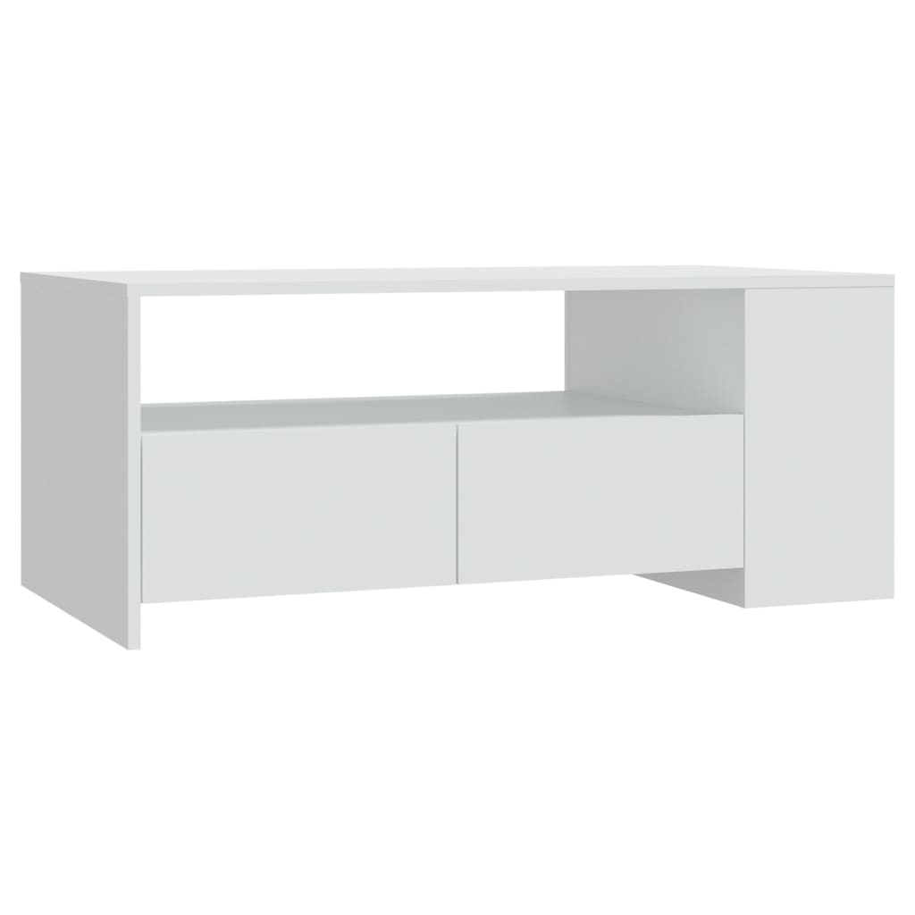 Vidaxl Tavolino da Caffè, Bianco, 102X55X42 Cm, Materiale Derivato dal Legno