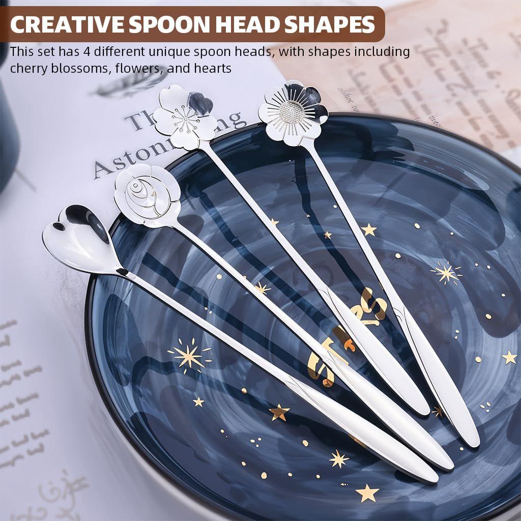 Stainless Steel Golden Small Fork Set for Home Kitchen Cutlery Dinner Table with Green Ceramic Handle Design Salads and Fruit Fork