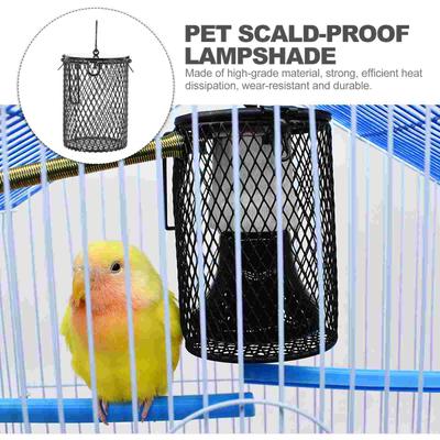 Animals Heater Lamp Grille Shade Craft Mesh Cover Glass Accessories Reptile Bulb Lampshade Anti-scalding Heating