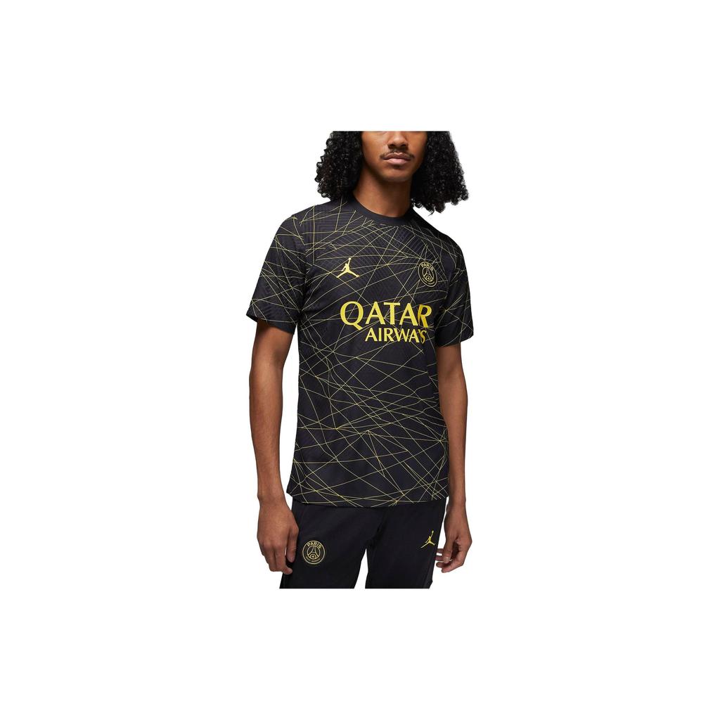 Jordan Paris Saint-Germain 2022/23 Match Force Jersey Black/Tour Yellow Men Streetwear DR3797-010
