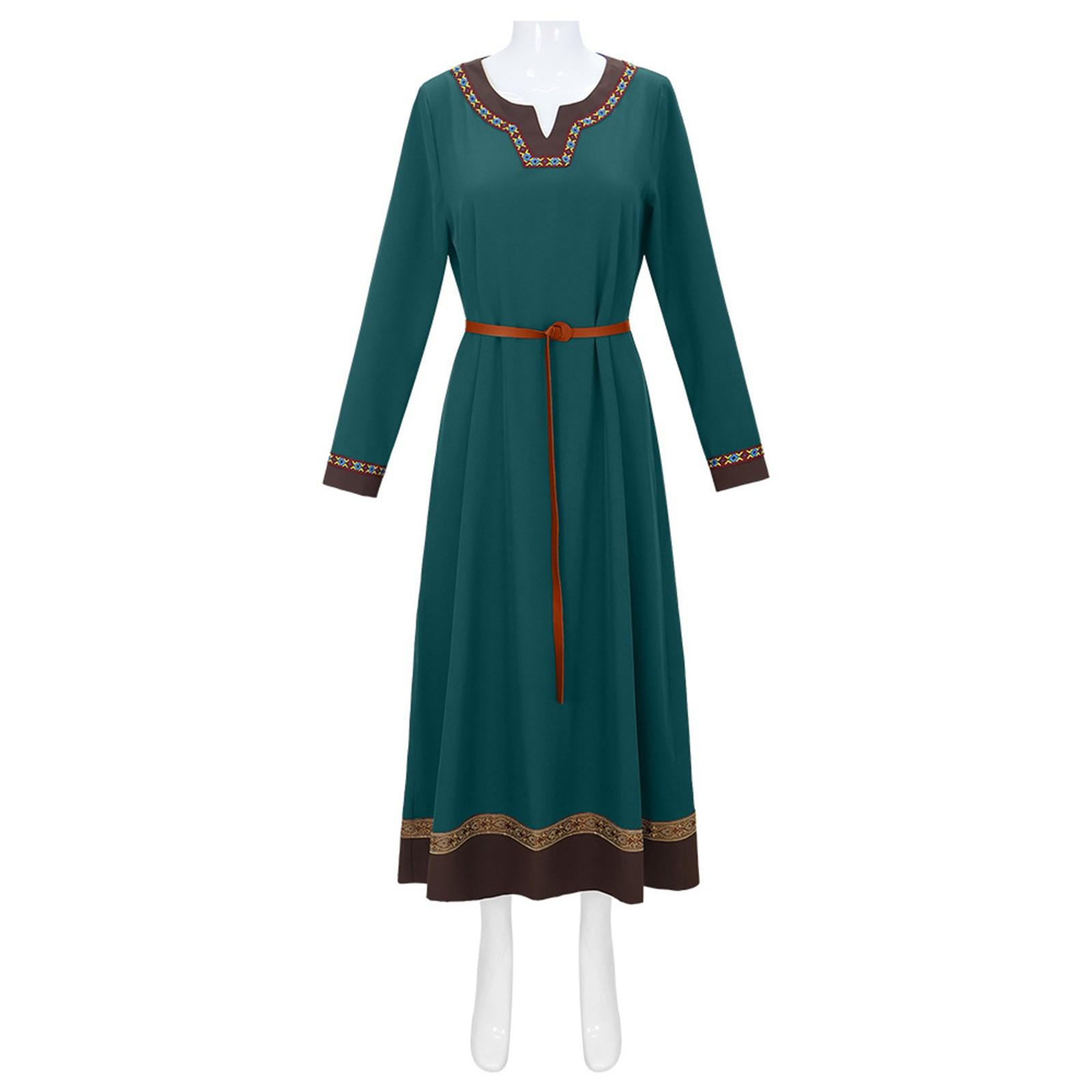 

Женский однотонный винтажный придворный корсет косплей платья XL зелёный