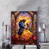 Diamond Painting 5D Beauty and The Beast Stained Window Style Art Illustration Cartoon Movie Cross Stitch EmbroideryHandmadeGift HomeDecoration