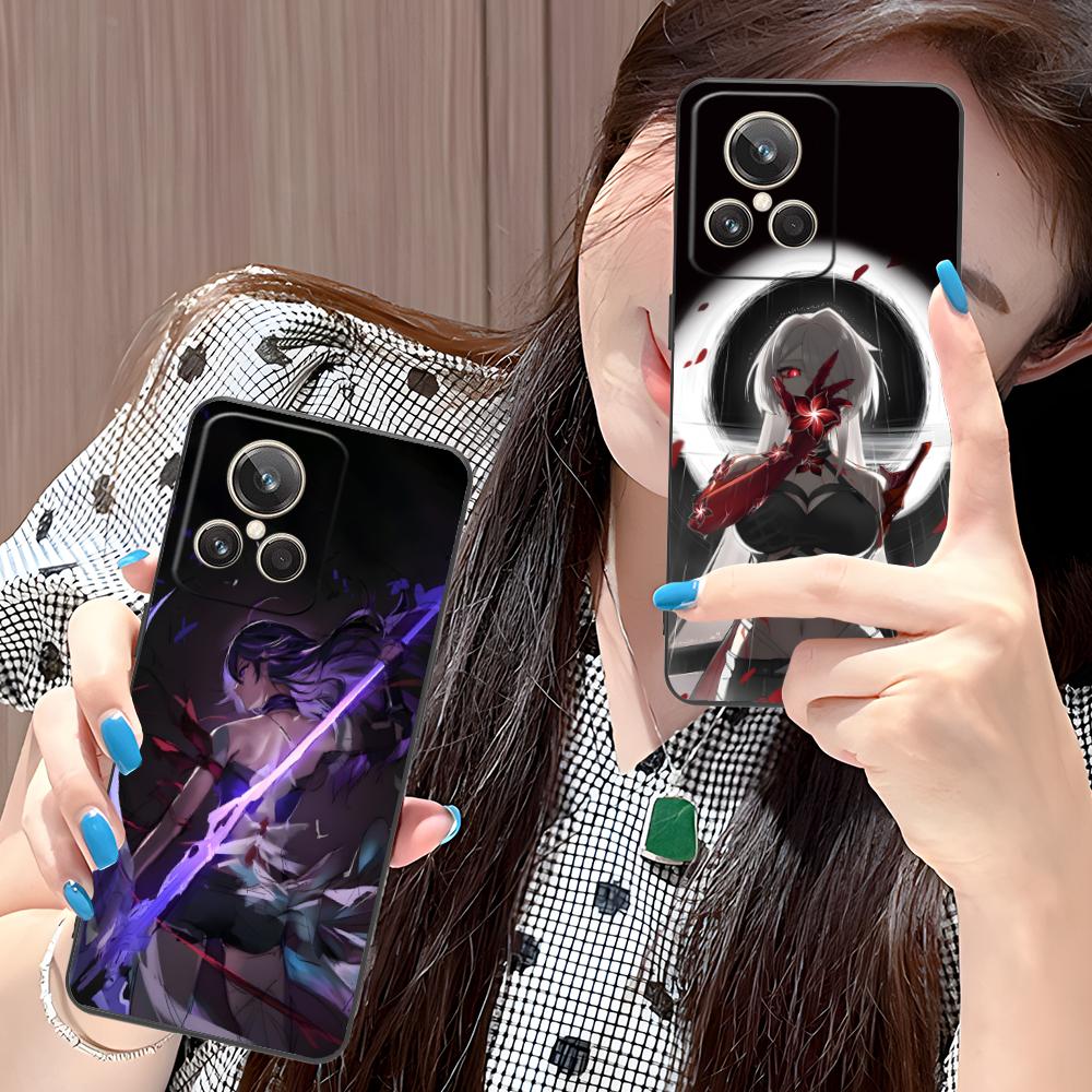 HSR Acheron Matte TPU Mobile Phone Case for Realme GT 8 Neo Pro C75 73 71 C67 65 C55 53 C35 31 C20 15 Colorful Cover