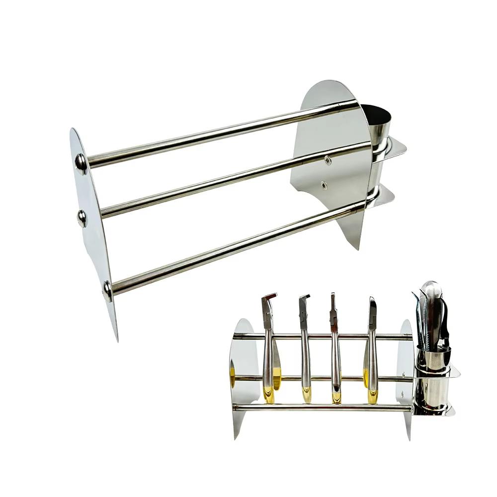 

Dental Orthodontic Tweezers Organizer Holder Pliers Place Rack Stainless Steel Dentistry Tooth Extraction Forceps Stand Rack