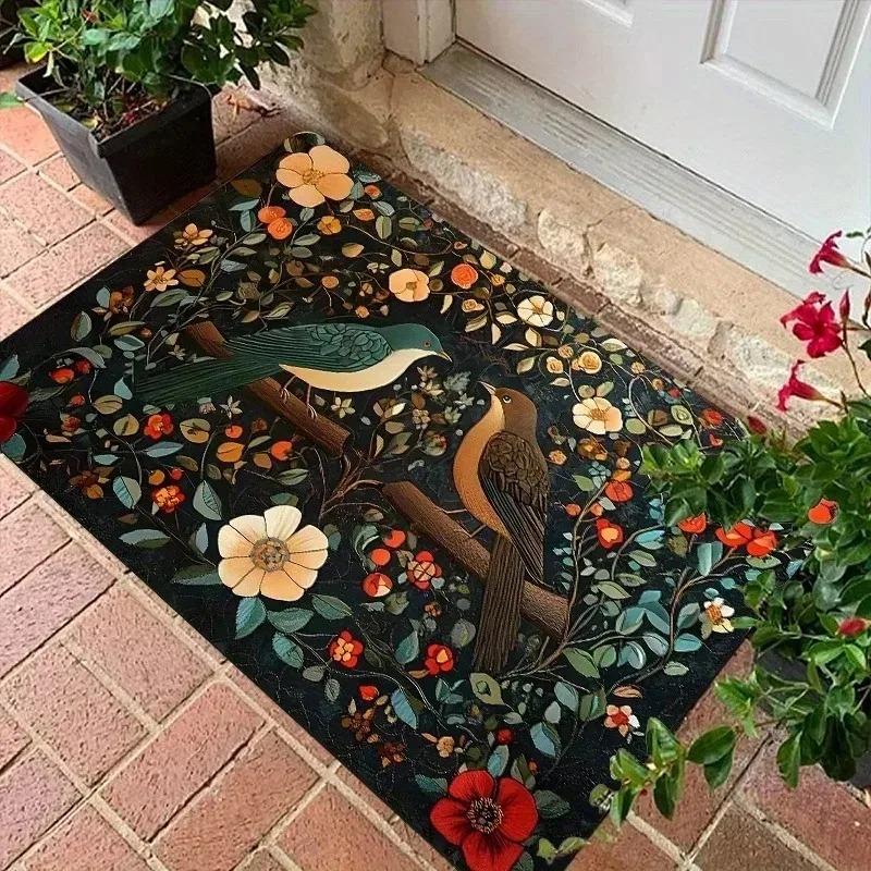 1PC Cute Cats Pattern Door Mats Kitchen Rugs Non-Slip Pop Design Living Room Rugs Bath Mat Carpet for Home Sink Laundry Decor