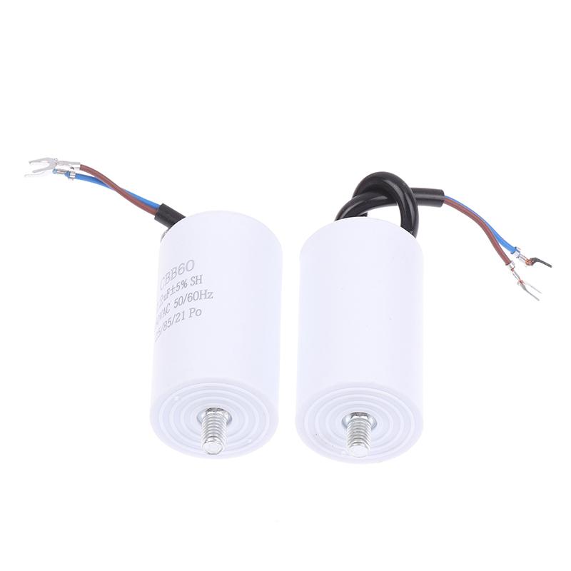 1Pc Cbb60 Motor Run Capacitors 450Vac Electric Replacement Starting Capacitor 5% For Washing Machine 450V 4Uf-100Uf
