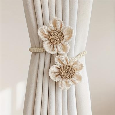 1 PC Cartoon Flower Curtain Ties Kids Room Curtain Straps Decorative Buckle Clip Curtain Accessories Home Decoration