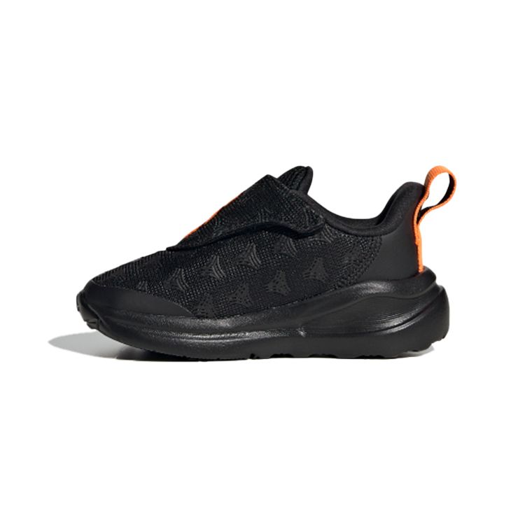 Adidas Originals Pure E Synthetic Leather Retro Durable Breathable Low-Top Walking Shoes Baby Shoes Black FW4018