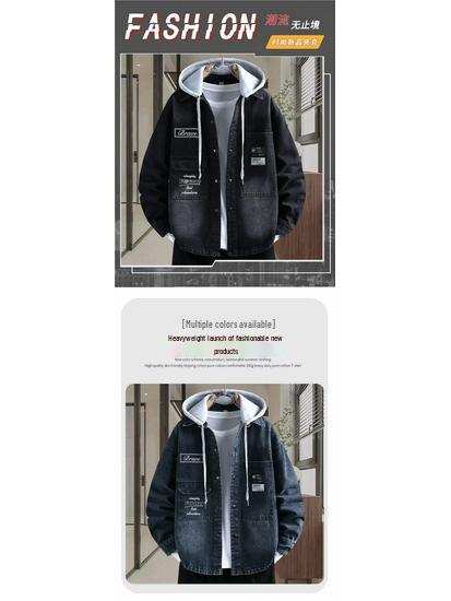 Men's Trendy Denim Jacket - Youthful Spring/Autumn Casual Outerwear