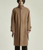 Marbete Hidden Mac Coat Beige