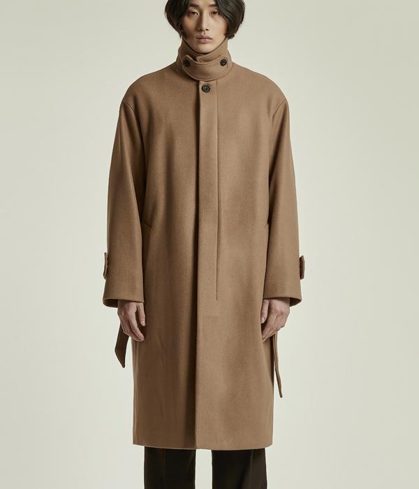 Marbete Hidden Mac Coat Beige