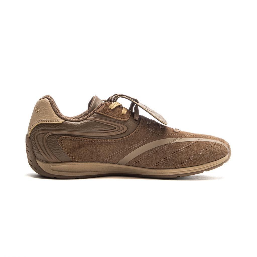 Li Ning Film Pulse Slip Resistant, Abrasion Resistant, Lightweight Low Top Casual Shoes Women's Brown AGLV136-2