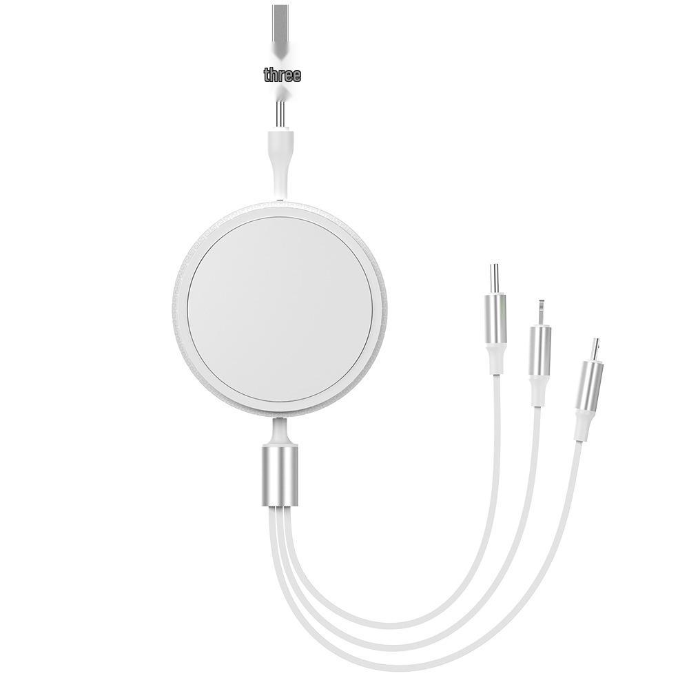 3-in-1 Rotating Decompression Multi-Functional Charging Cable with Custom Logo