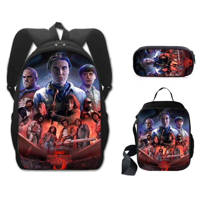 Sac à dos étudiant Stranger Things ensemble trois pièces KTB