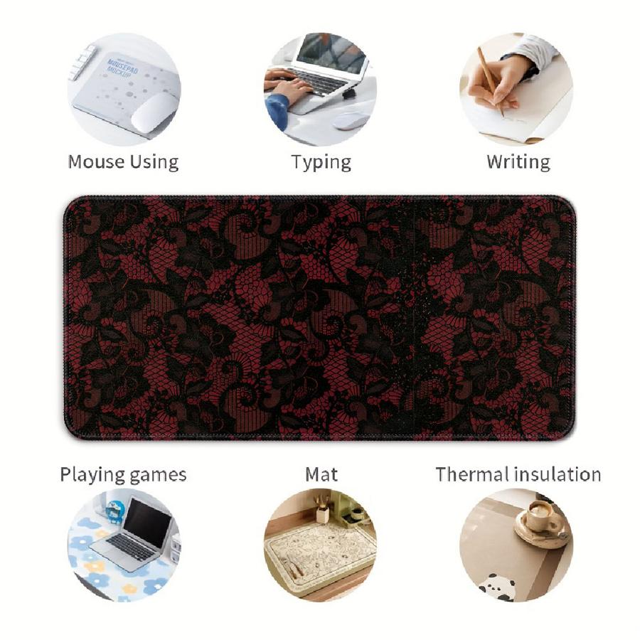 Mauspad Tastatur Mauspad Computer Laptop Pad Schreibtischzubehör Büro Pad Spielkonsole Pad Gummi Sexy Spitze Bilder