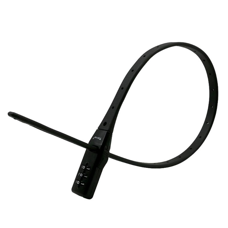 Bicycles Lock, Multifunction Adjustable Bicycles Lock Zips Tie Lock Bikes Luggage Scooter Lockers with 3 Digit Passwords