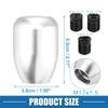 A ABSOPRO 6 Speed Universal Car Gear Shift Knob Stick Shifter Handle Car Shift Knob Silver Tone