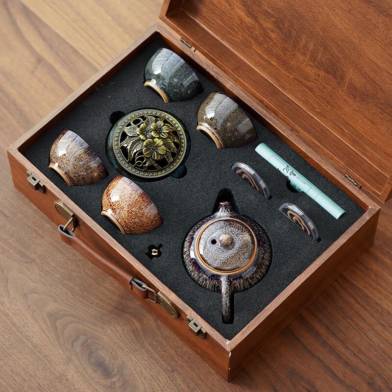 

Forbidden City Jun Ware Tea Set & Incense Gift Set