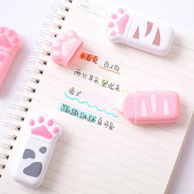 School Office Supply White Out Corrector Correction Supplies Stationery Cat Claw Correction Tape
