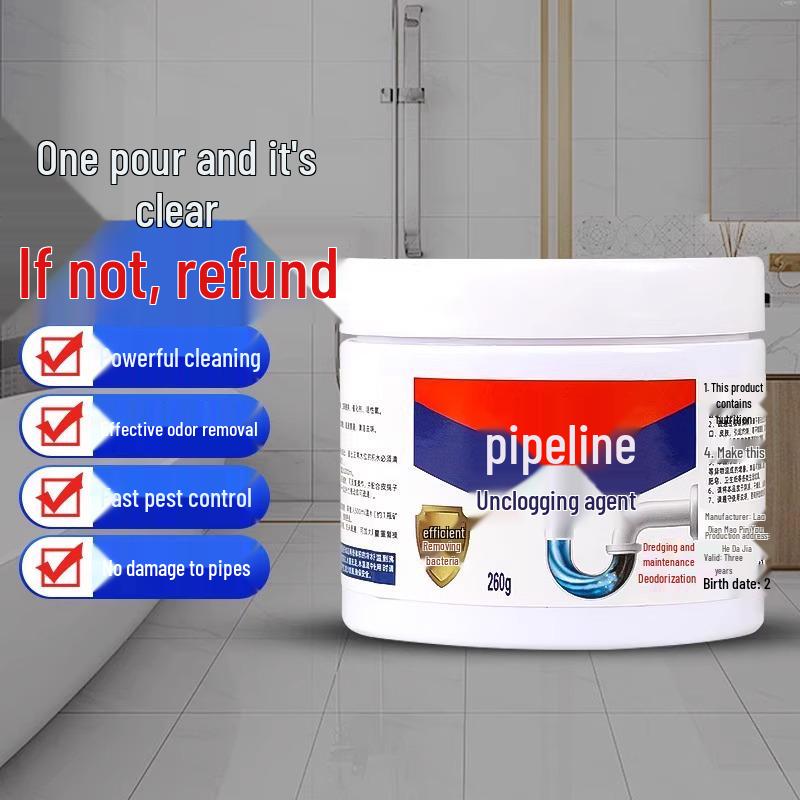 Special Toilet Pipe Unclogging Agent: Sewer Dissolver & Odor Remover