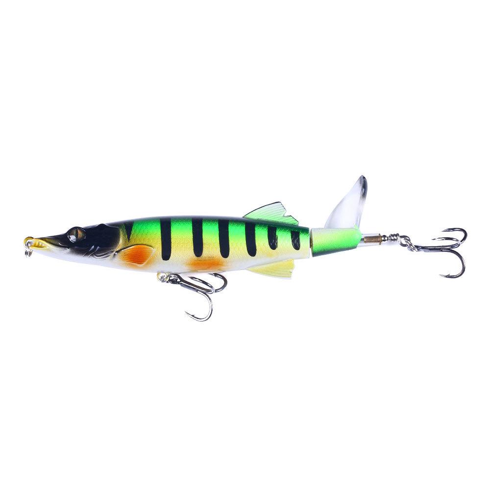 Tractor Crank Lure Set Surface Fishing Long-casting Floating ABS Live Bait Boxed Kit; Propeller-style Lure Freshwater Pike