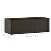 Vidaxl Podwyższona Donica Z Systemem Podlewania, Mokka, 100X43X33 Cm