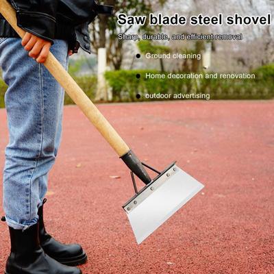 Multifunctional Cleaning Shovel Sharp Flat Not Include Pole Heavy Duty Garden Spade Shovel Digging Lawn Edging Weed Animal Dump Removal