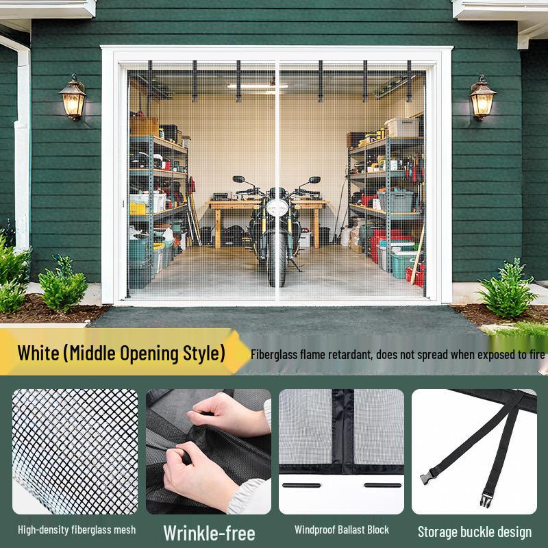 

Flame Retardant Chemical Fiber Door Curtain Mosquito Net for Europe and America Width 8*Height 7FT (243*213cm)