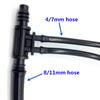 10 Pcs 8 Mm 1/4"micro Drip Irrigation Hose Barb Tee 8/11 Mm (3/8 Inch) And 4/7 Mm (1/4-inch) Pipe Four Ways Used To Garden