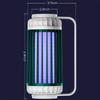 Rechargeable Mosquito Zapper Lamp with Dual Functions: Purple LED And Desk Light, Suitable for Camping, Outdoor Spaces, And Indoor Pest Management