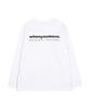 WHEN YOU MOVE Essential Logo Oversized Long Sleeve Tee White